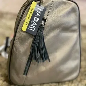Hadaki Nola Bronze Top Shelf Leather Backpack Hadaki Nola Bronze Top Shelf Leather Backpack | eBay main image 4